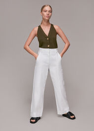 Knitted Button Through Vest