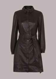 Phoebe Short Leather Dress