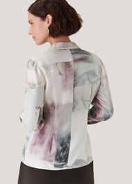 Wild Horse Print Silk Shirt