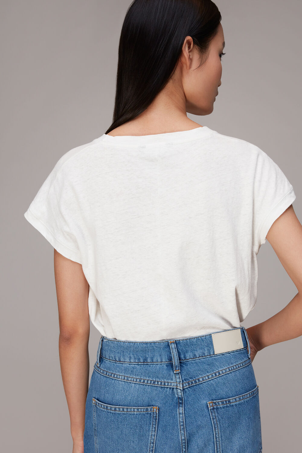 Ember Linen Mix Pocket Tee