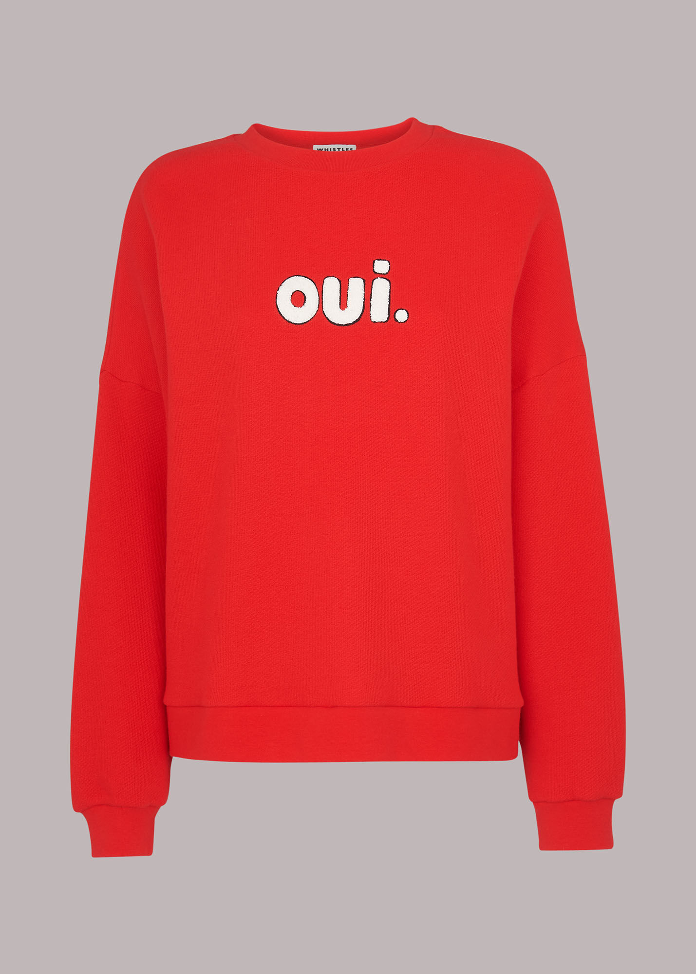 Red Oui Logo Sweat WHISTLES Whistles US