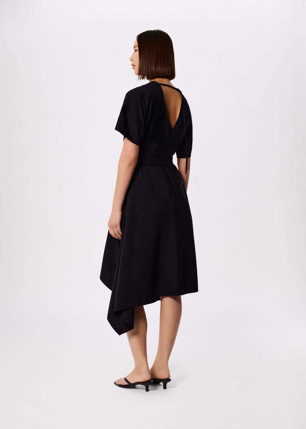 Asymmetric Open Back Dress