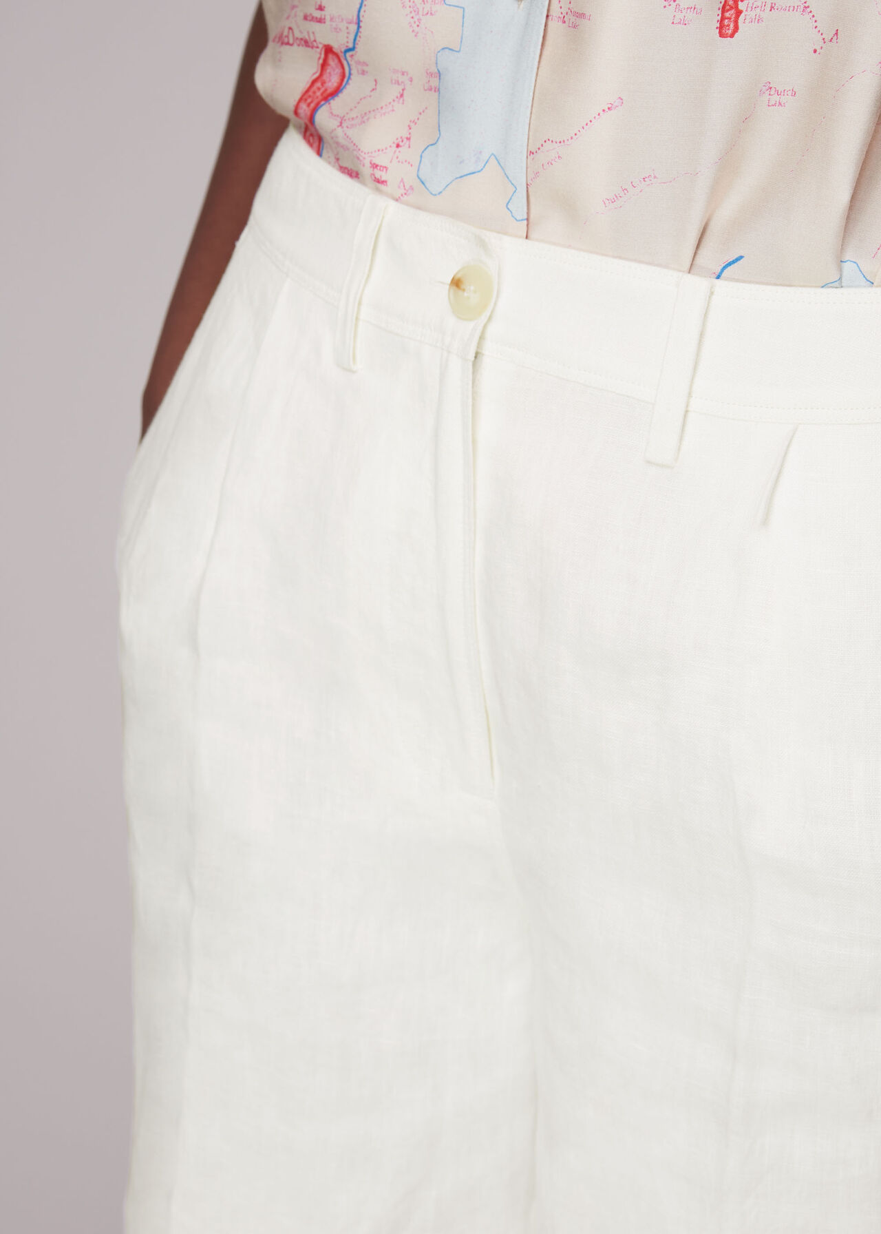 Tailored Linen Bermuda Shorts