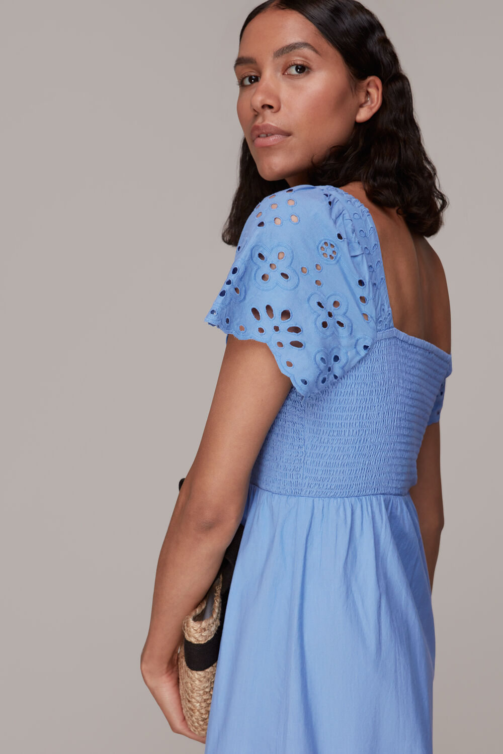 Carrie Broderie Midi Dress