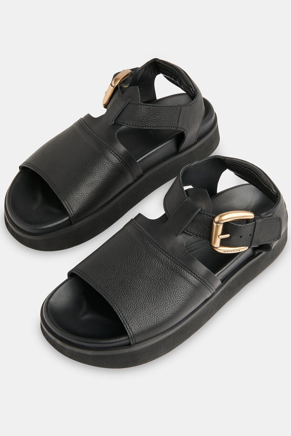 Black Khai Chunky Buckle Sandal