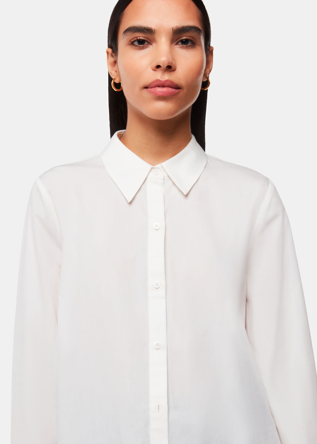 Petite Boxy Cotton Shirt