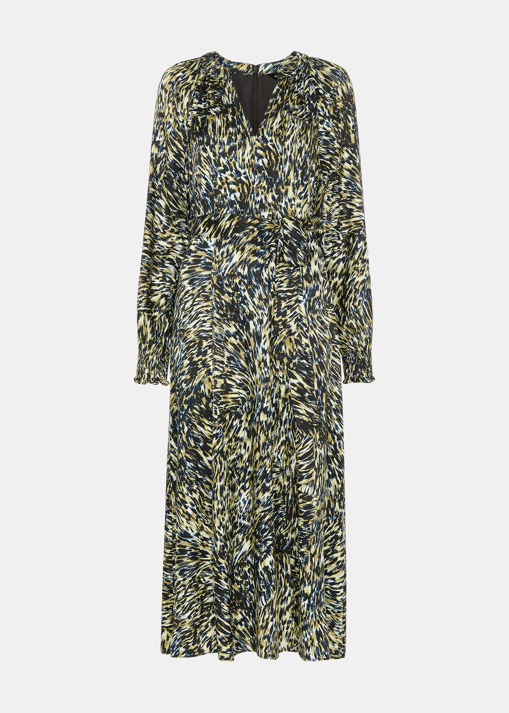 Leopard Swirl Midi Dress