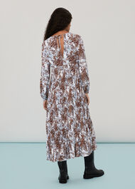 Leio Patch Animal Midi Dress