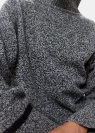 Wool Fleck Funnel Neck Knit