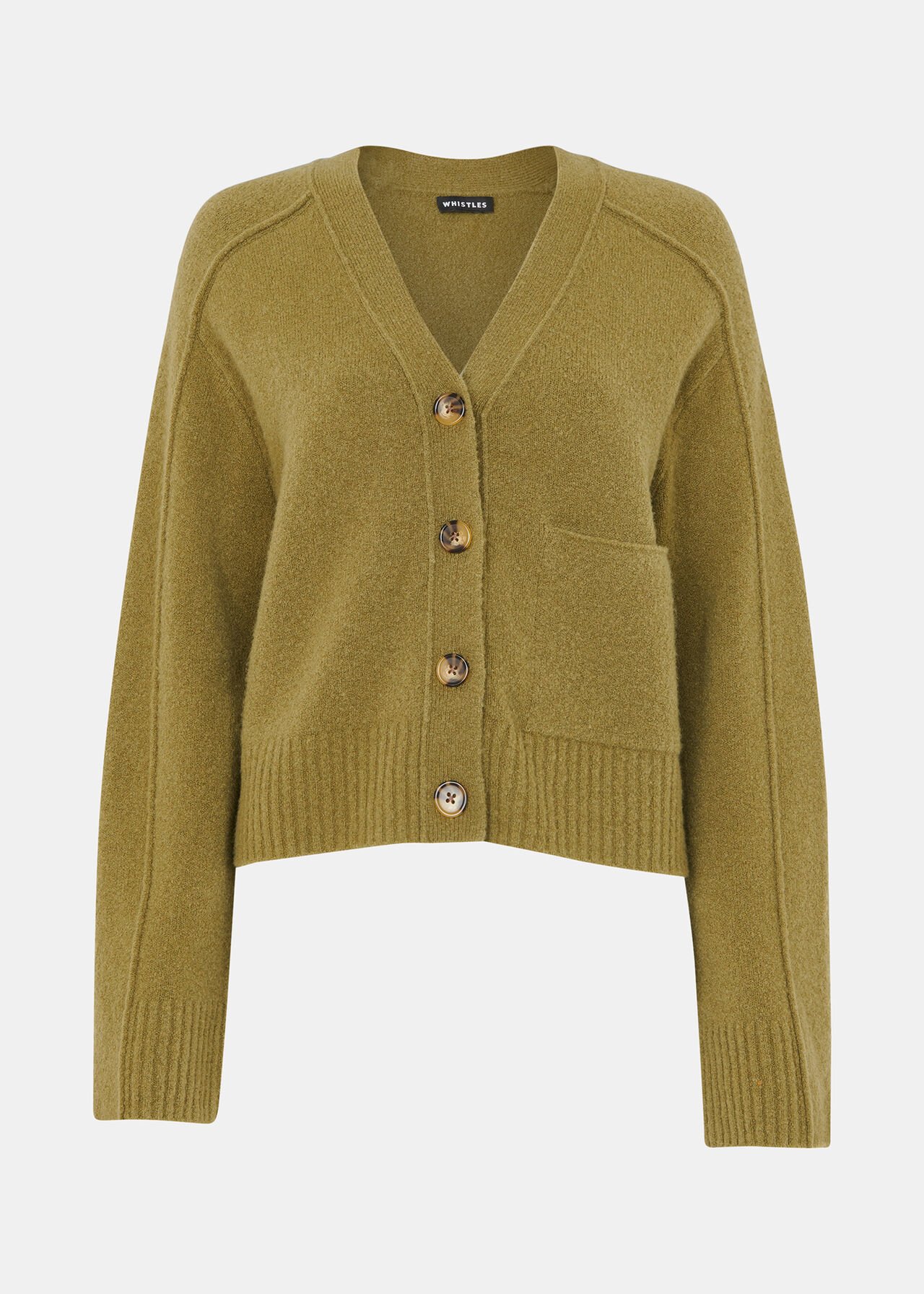 Wool Mix Pocket Cardigan