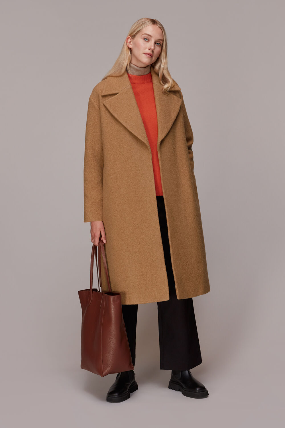 Lorna Wrap Wool Coat