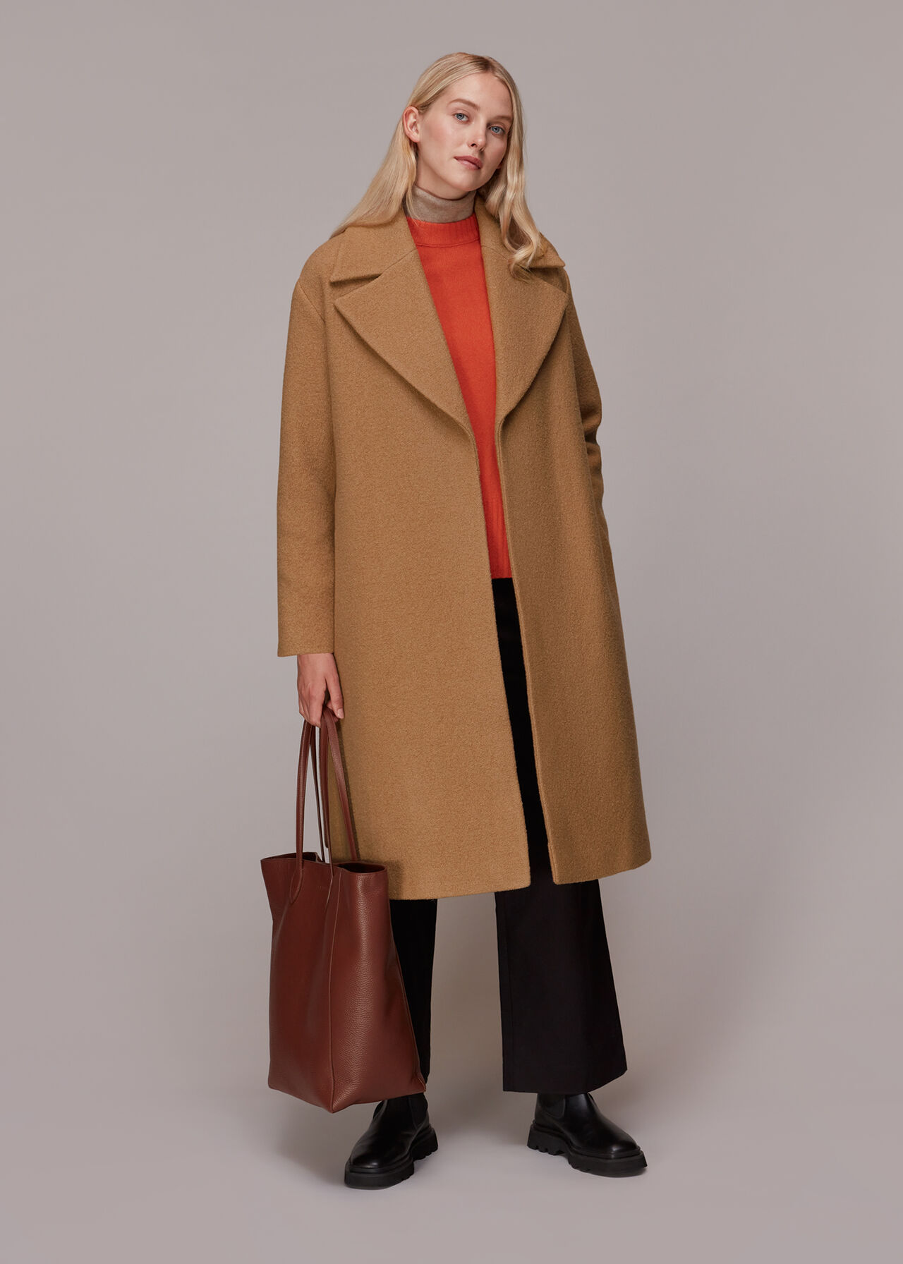 Lorna Wrap Wool Coat