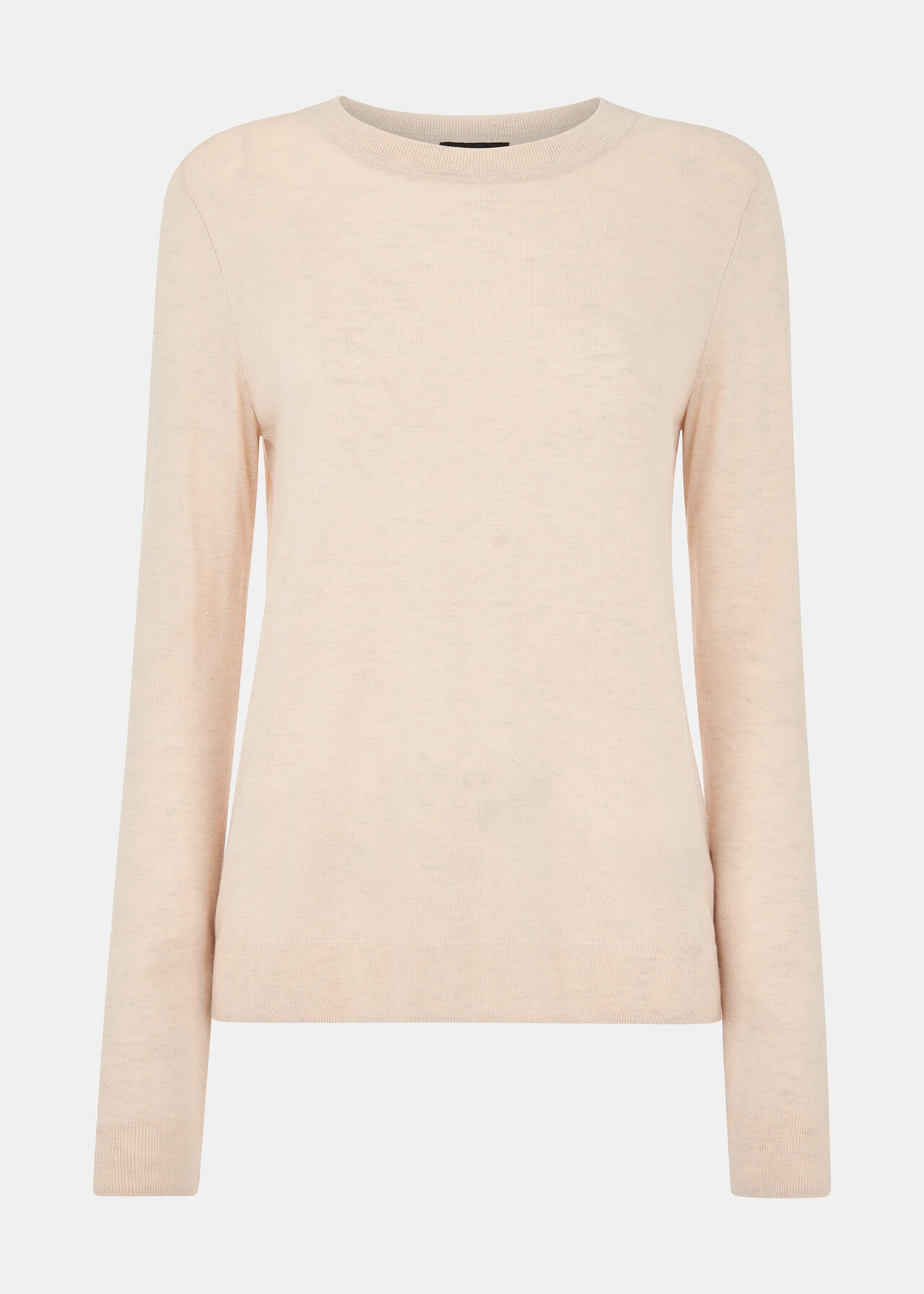 Ivory Annie Sparkle Crew Neck | WHISTLES