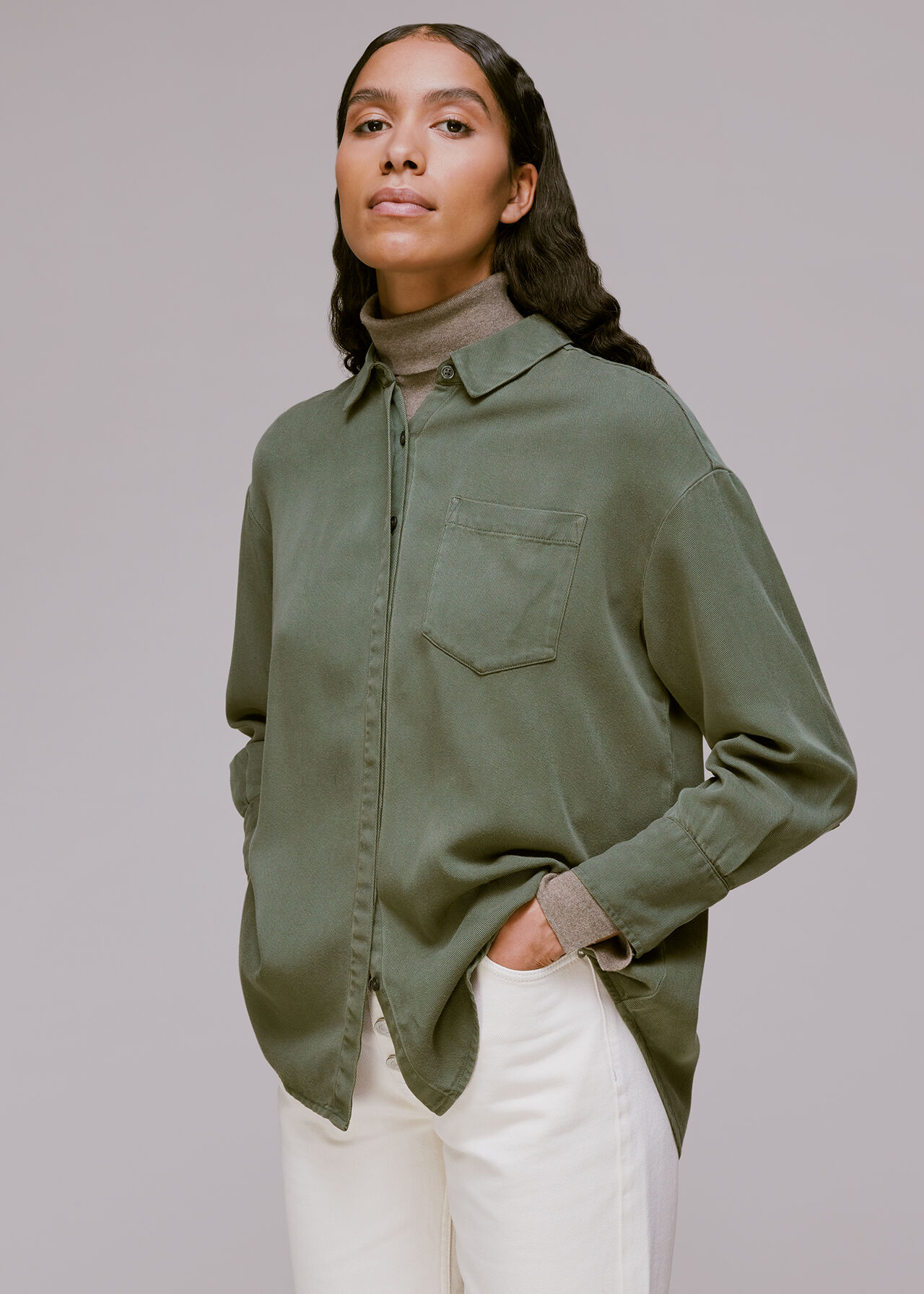 Suzie Oversized Tencel Shirt