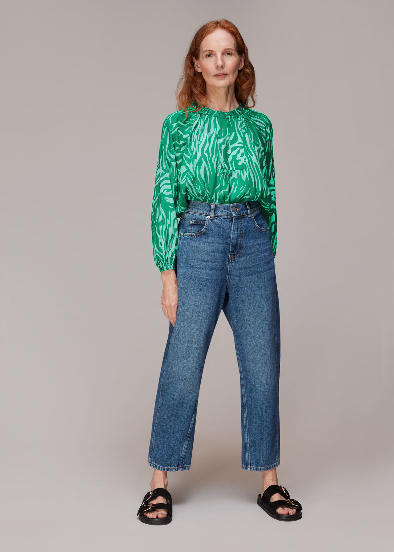 Tiger Print Blouse
