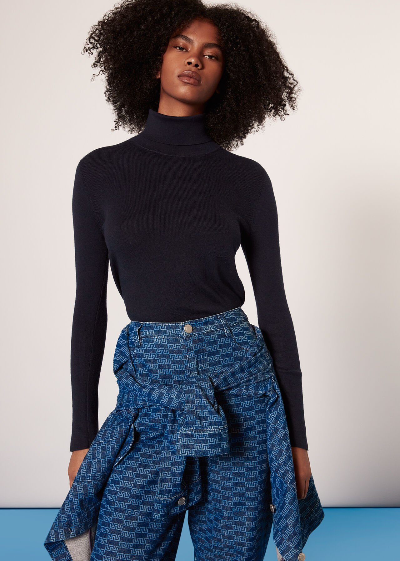 Tangle Check Denim Trouser