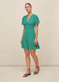 Elephant Print Dress Green/Multi