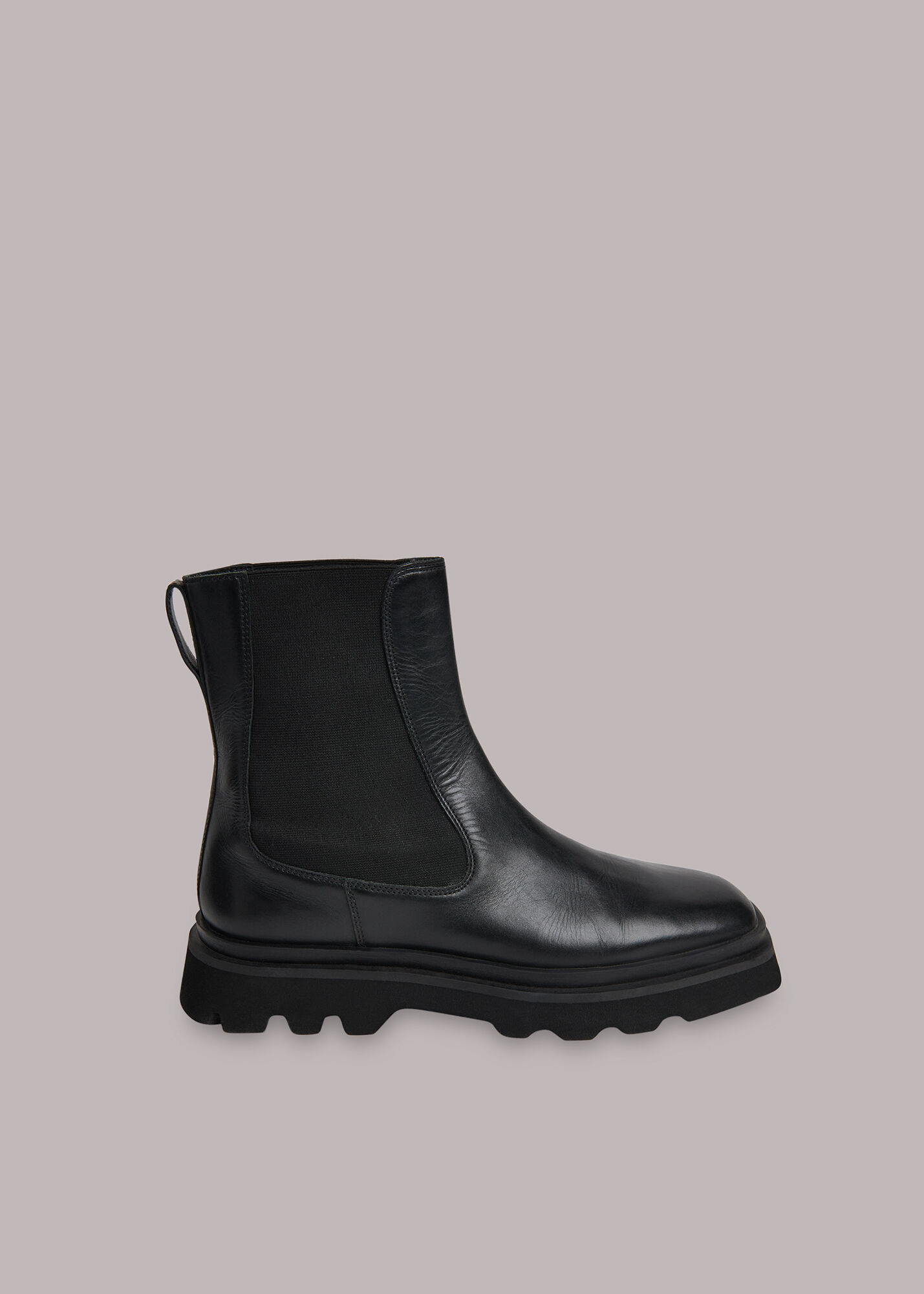 Black Kenton Square Toe Chelsea Boot WHISTLES