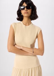 Knitted 2in1 Bubble Hem Dress