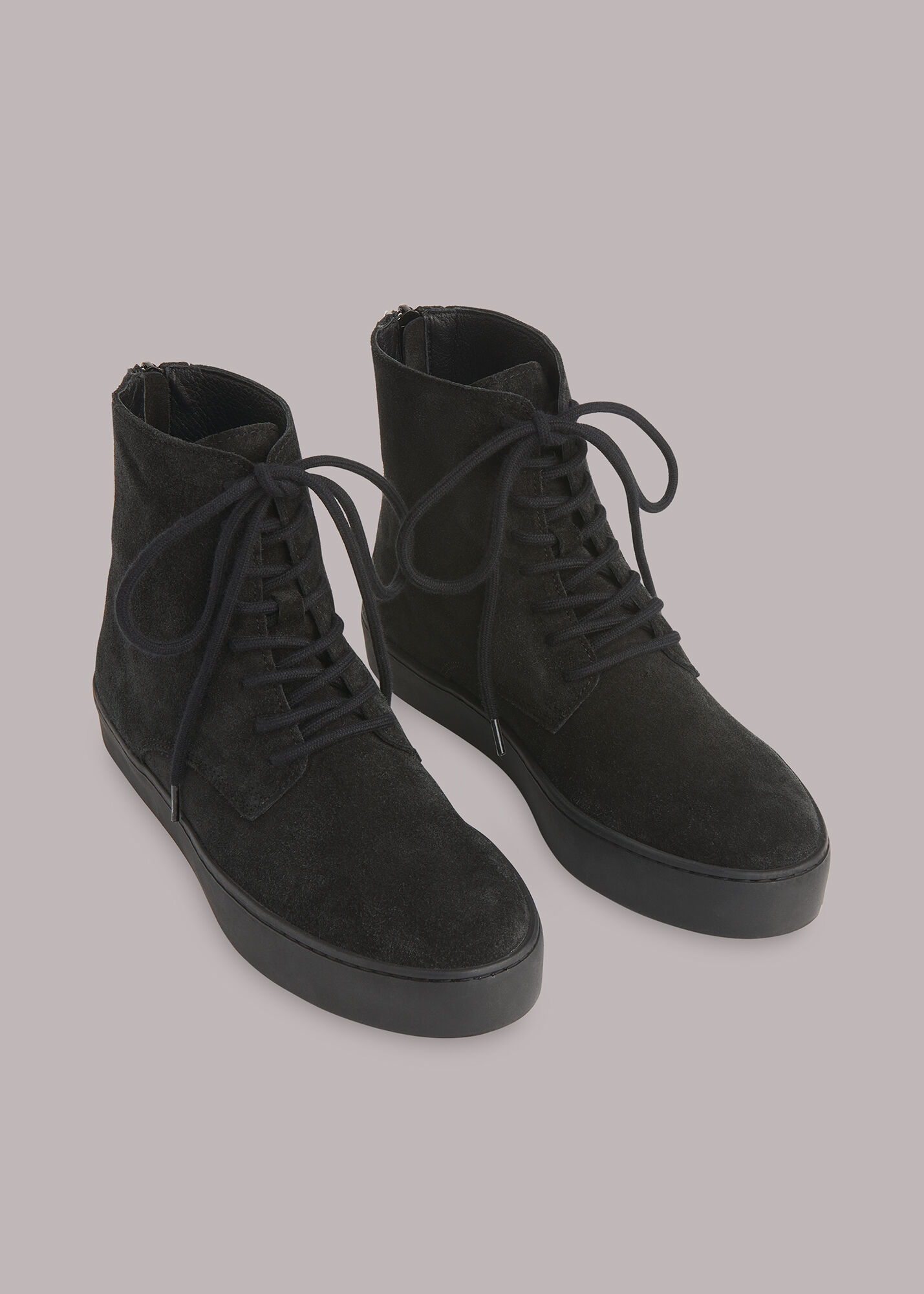Whistles black best sale trainers