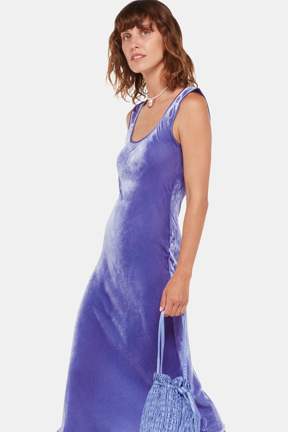 Purple Hai Velvet Sienna Dress