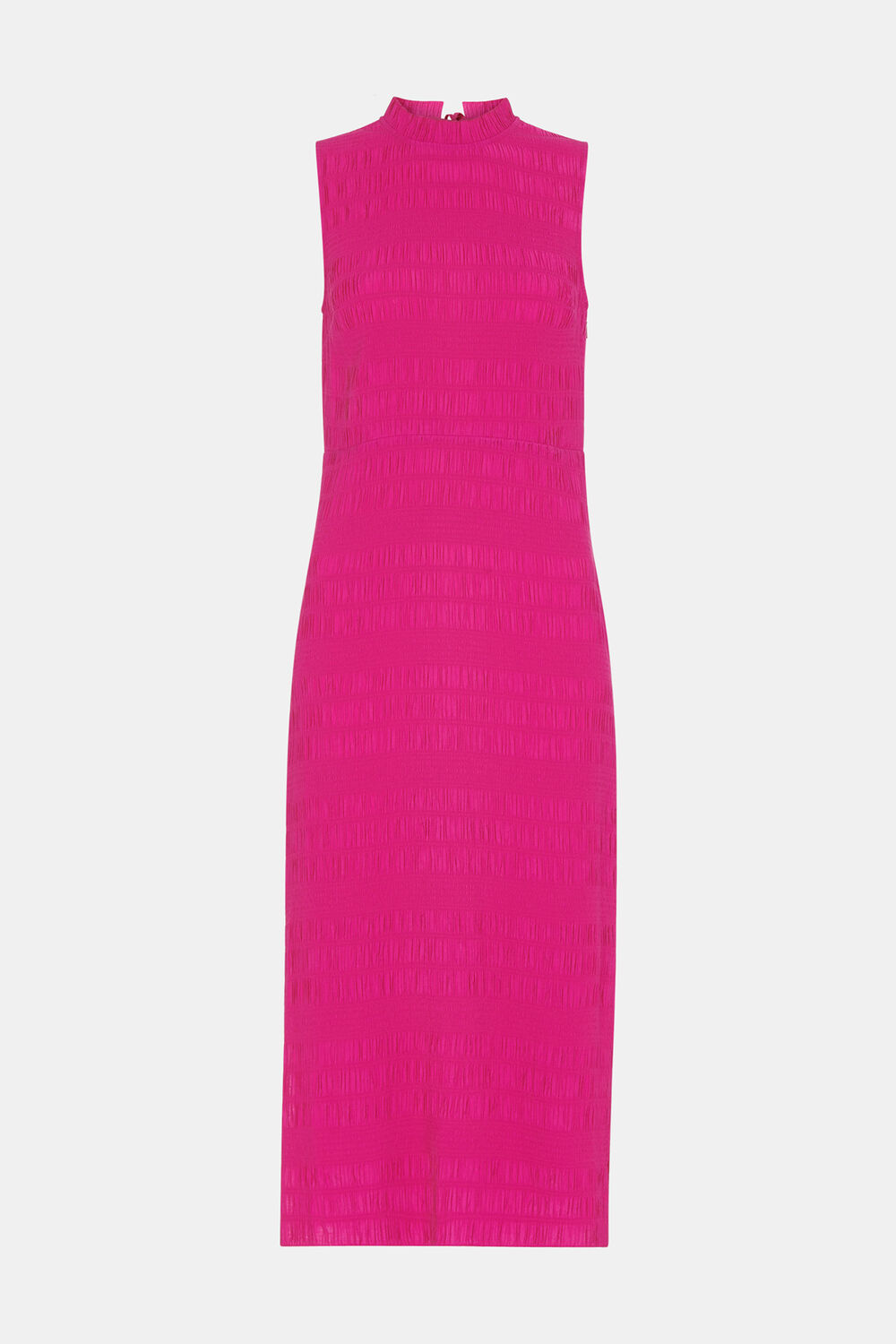 Pink Petite Maya Plisse Midi Dress