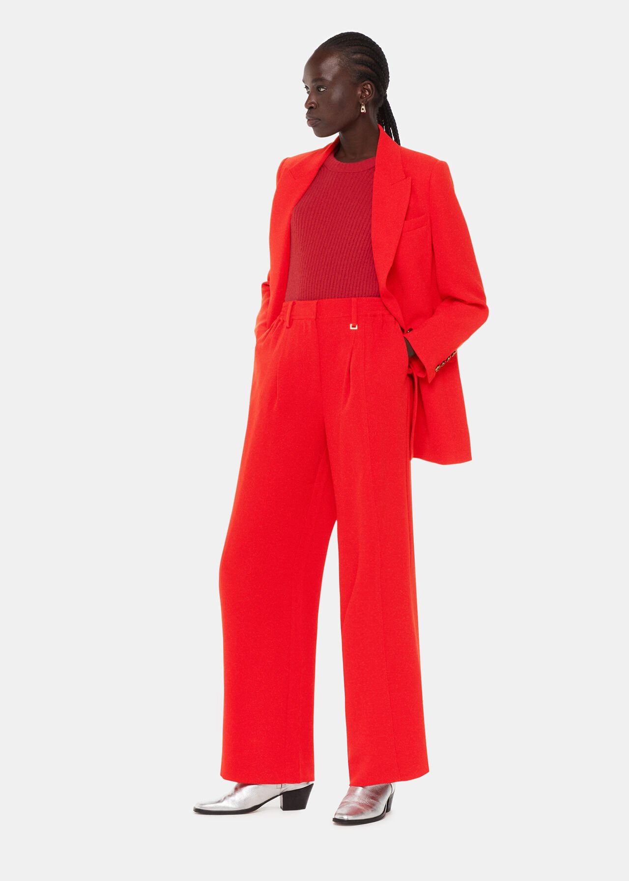 Boyfriend Crepe Blazer