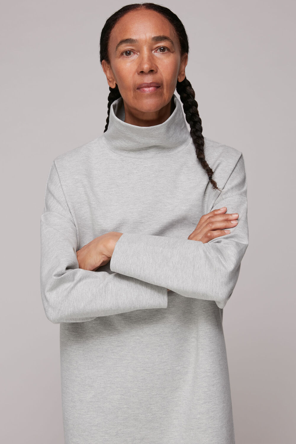 Funnel Neck Sweat Dress