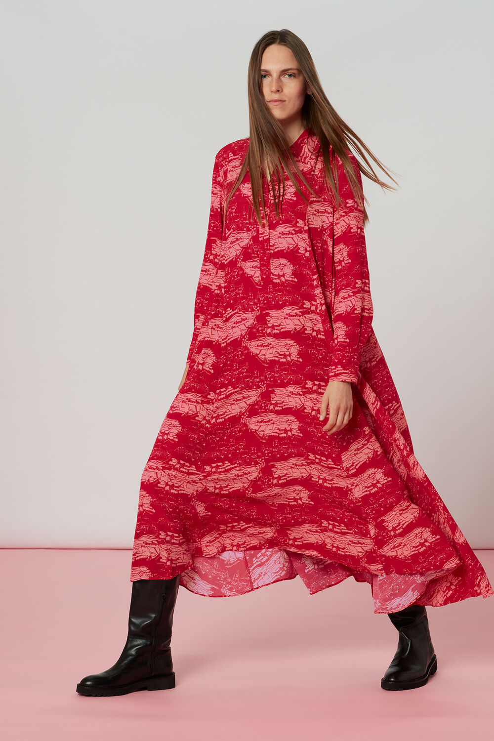 Field Print Dress