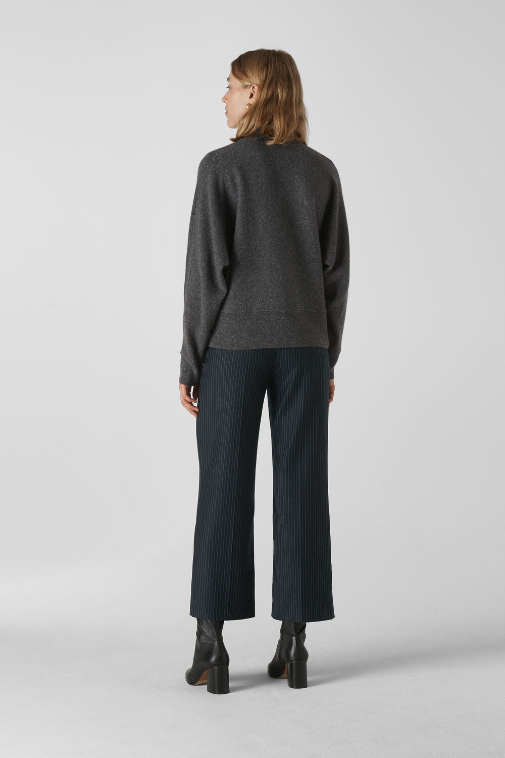 Dolman Cashmere Sweater Grey/Multi