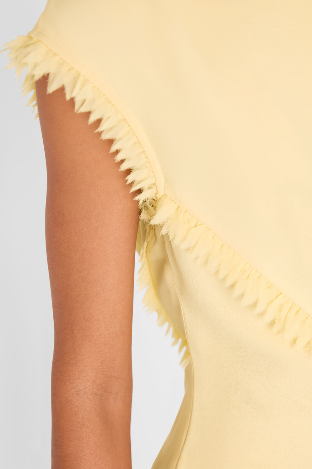 Toril Textured Trim Detail Top
