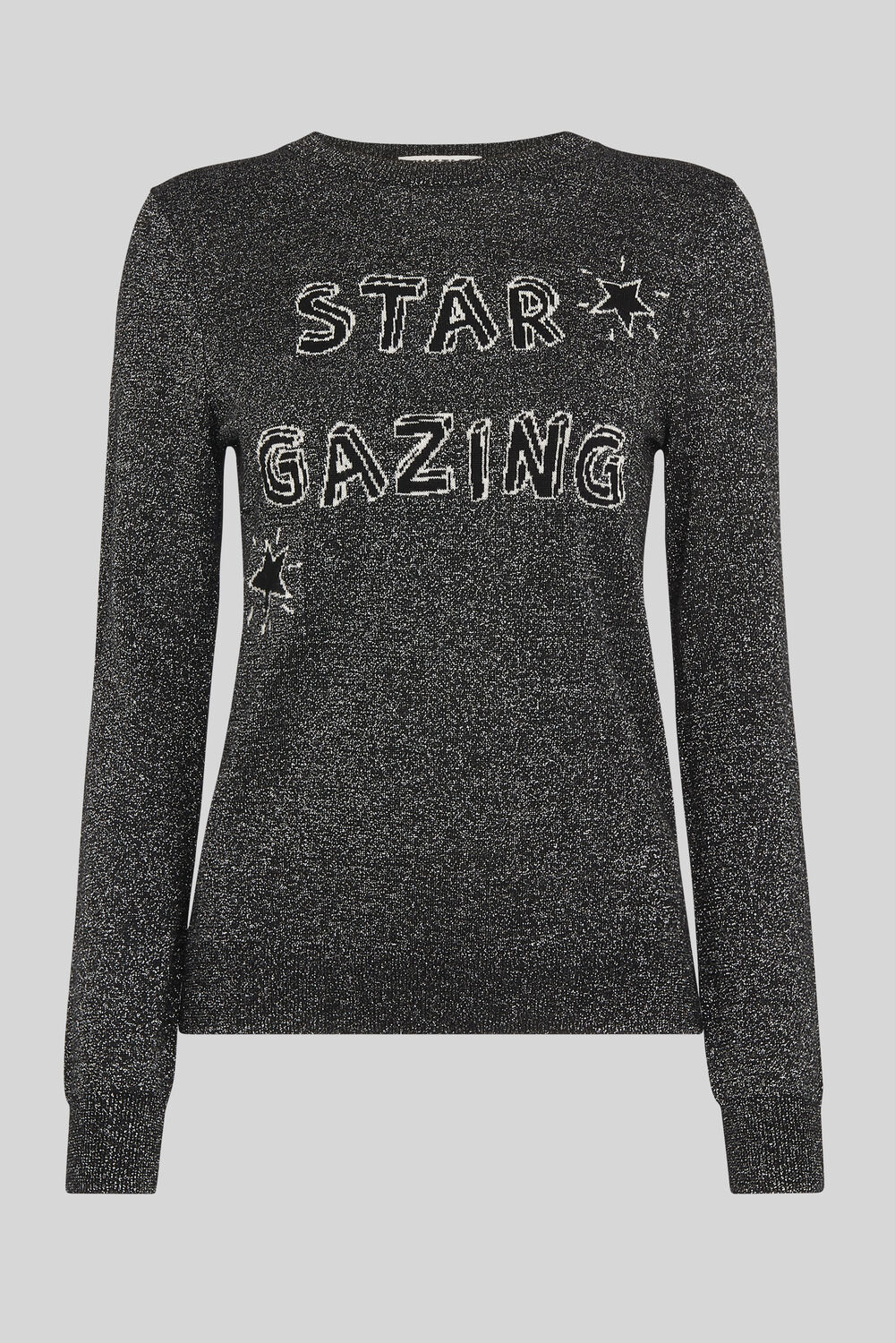 Star Gazing Sparkle Sweater Silver