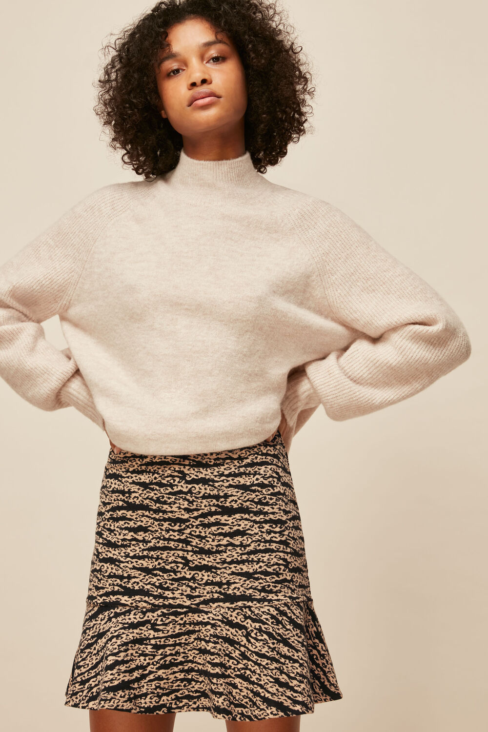 Tiger Leopard Flippy Skirt