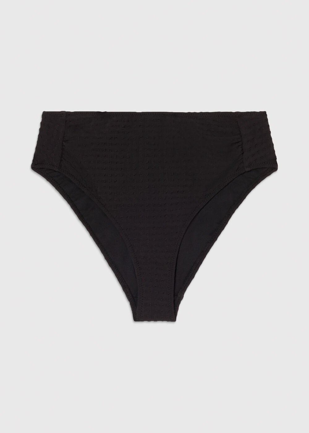 Textured Gingham Bikini Bottom