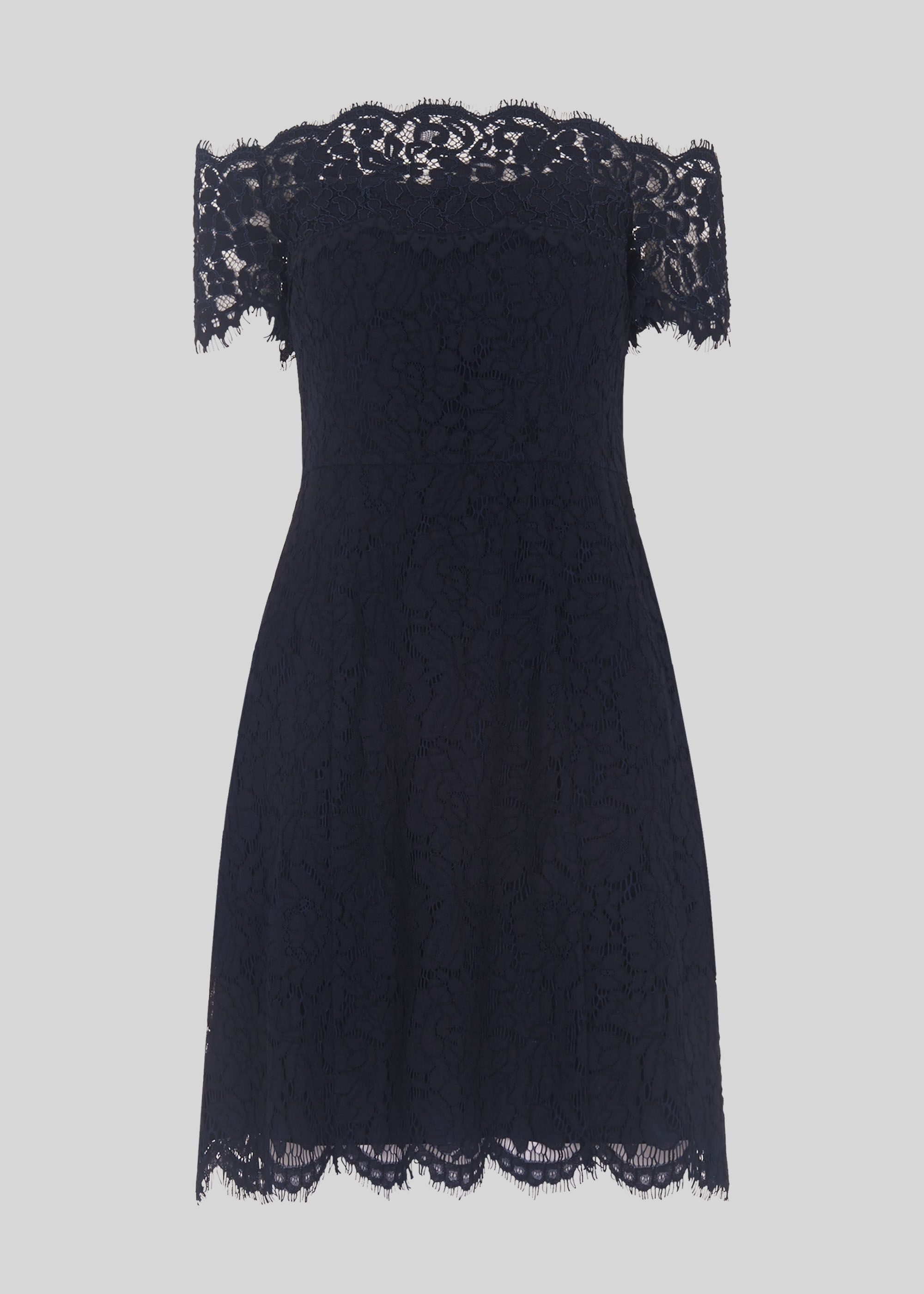 very navy lace dress