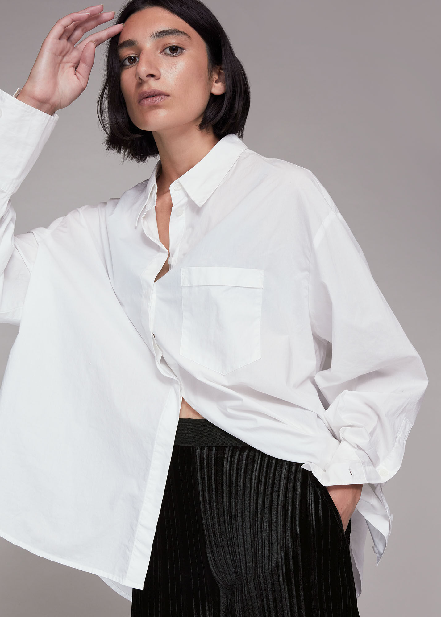 Velvet pleated trousers cheap