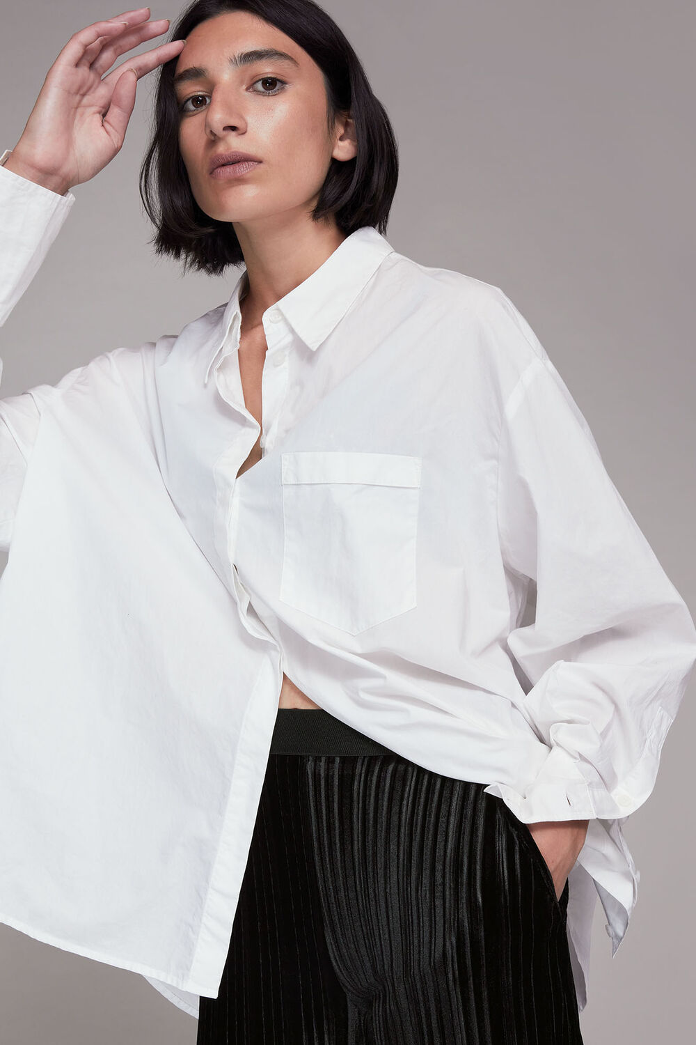 Sarai Velvet Pleated Trouser