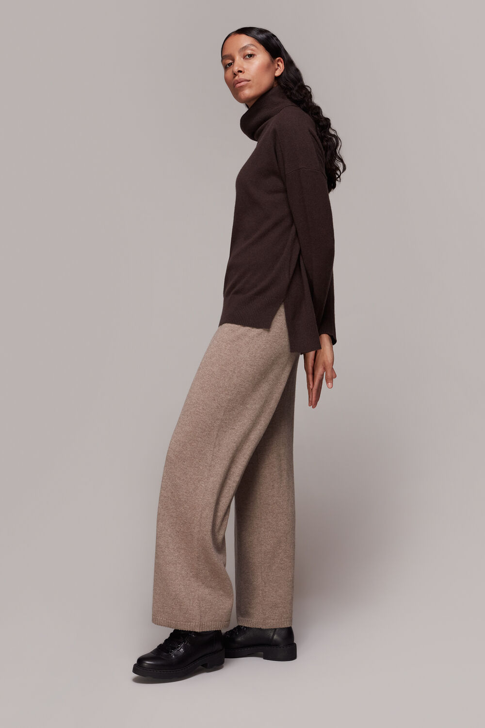 Tie Waist  Cashmere Trouser