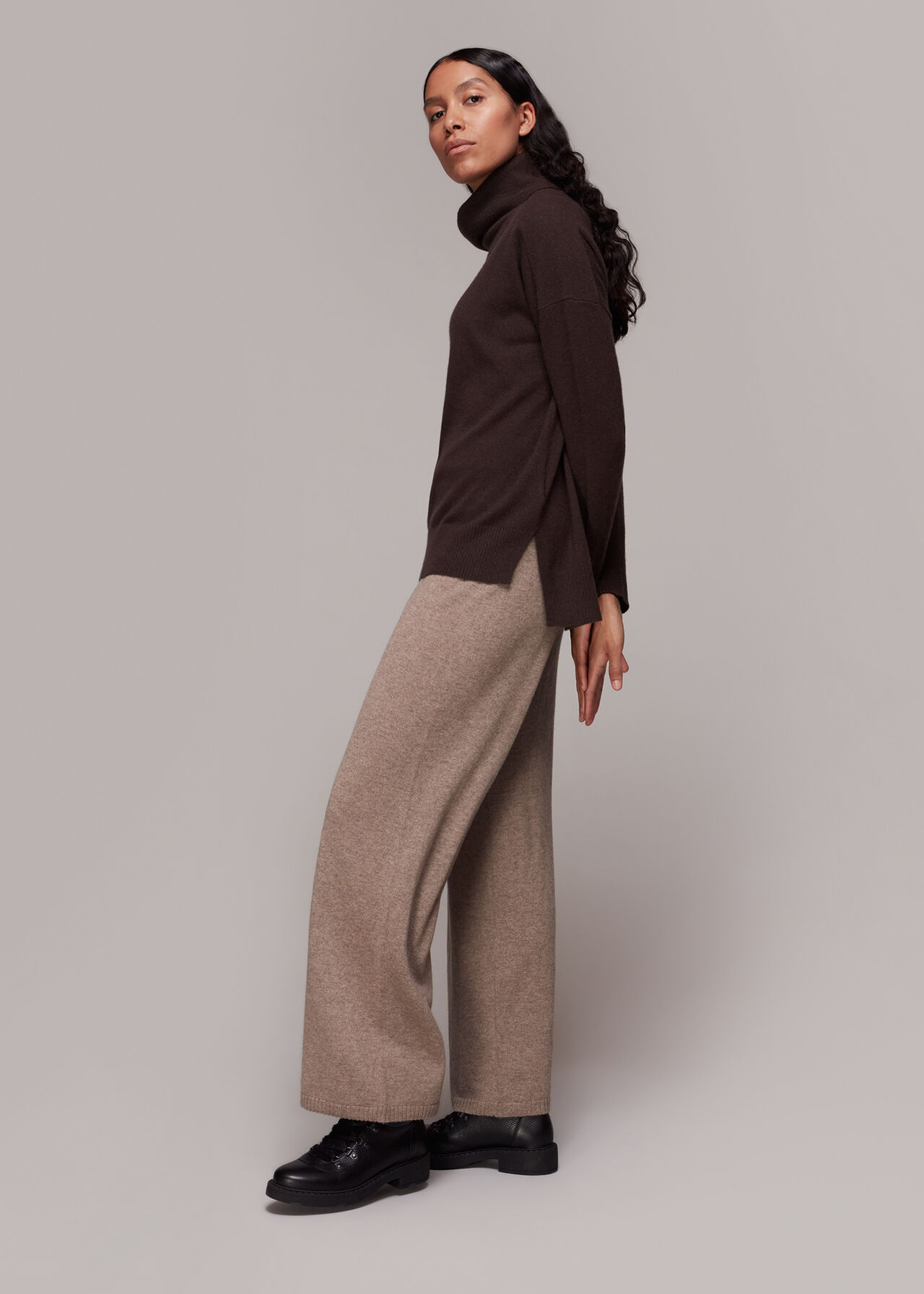 Tie Waist  Cashmere Trouser