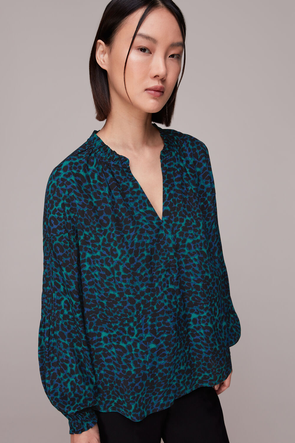 Forest Leopard Blouse