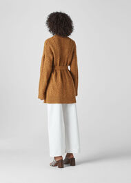 Oversized Cable Cardigan Yellow