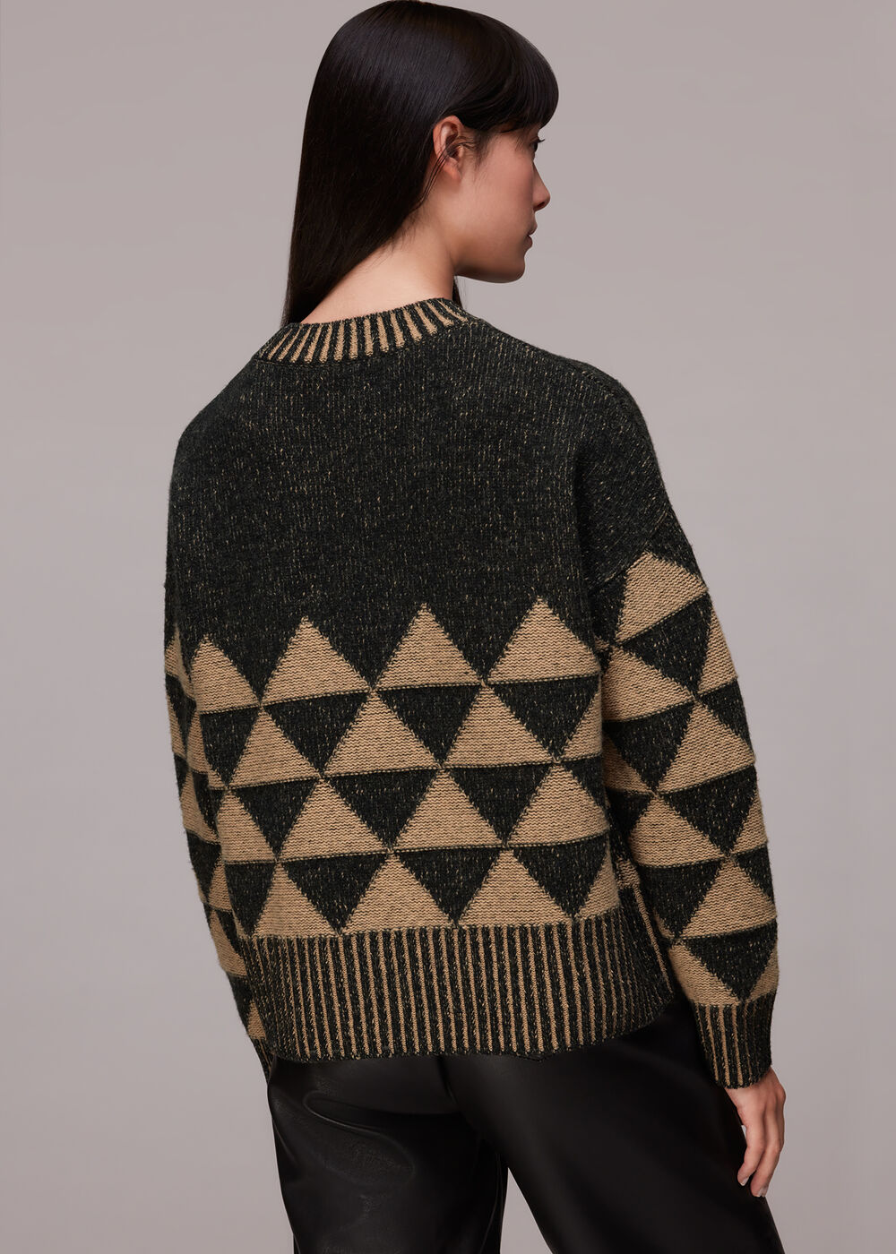 Contrast Geometric Jumper