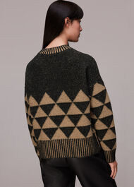 Contrast Geometric Jumper