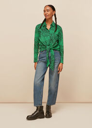 Speckled Animal Tie Shirt