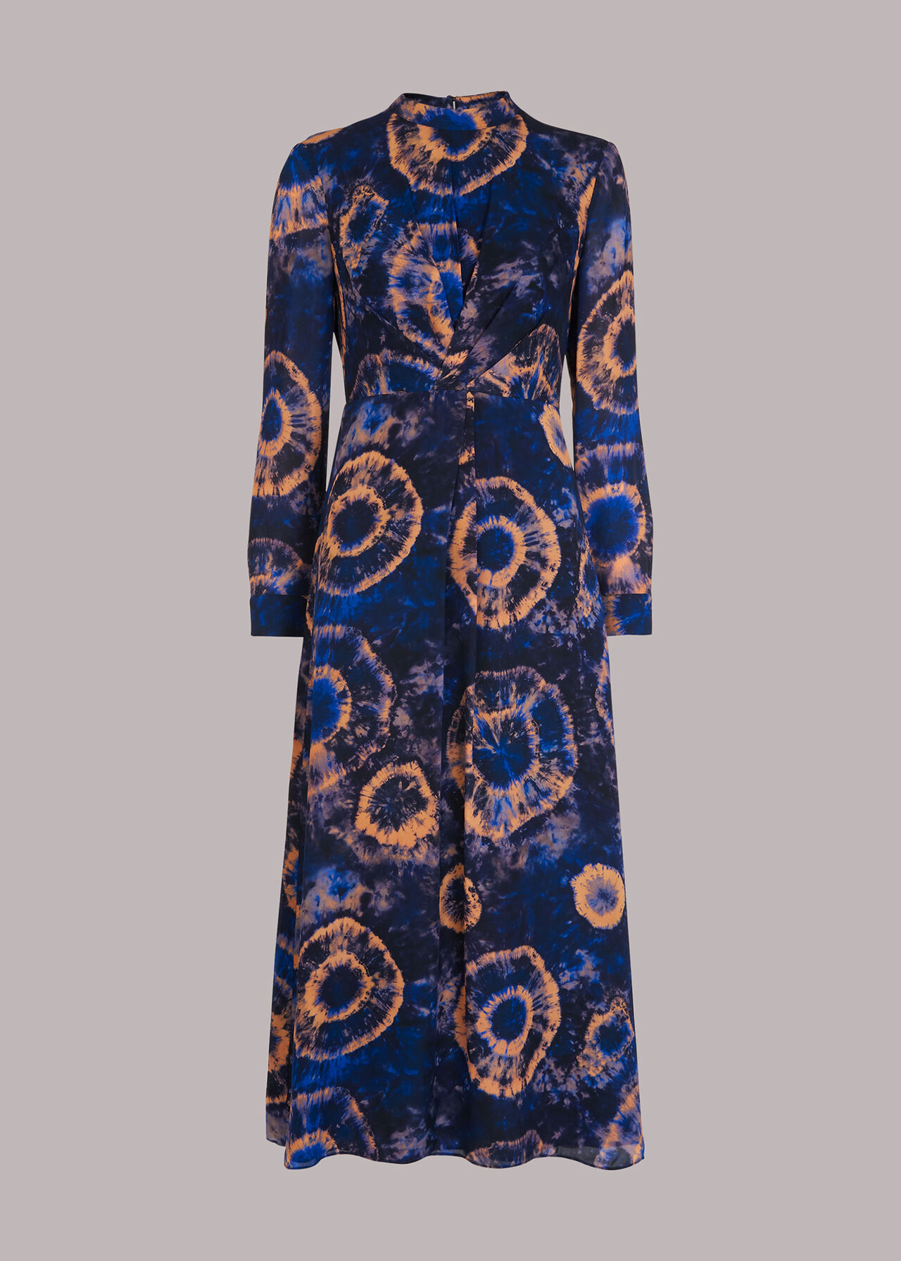 Elena Tie Dye Silk Midi Dress