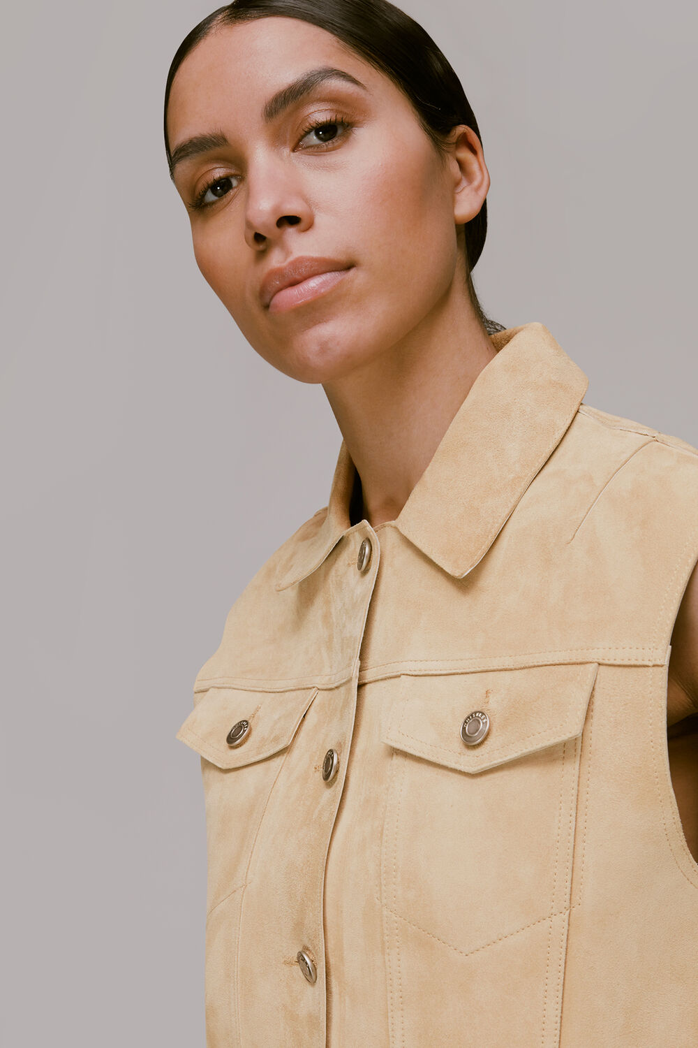 Calvin Bonded Suede Gilet