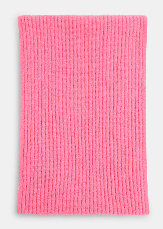 Wool Mix Rib Scarf