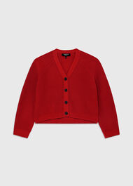 Petite V Neck Cotton Cardigan