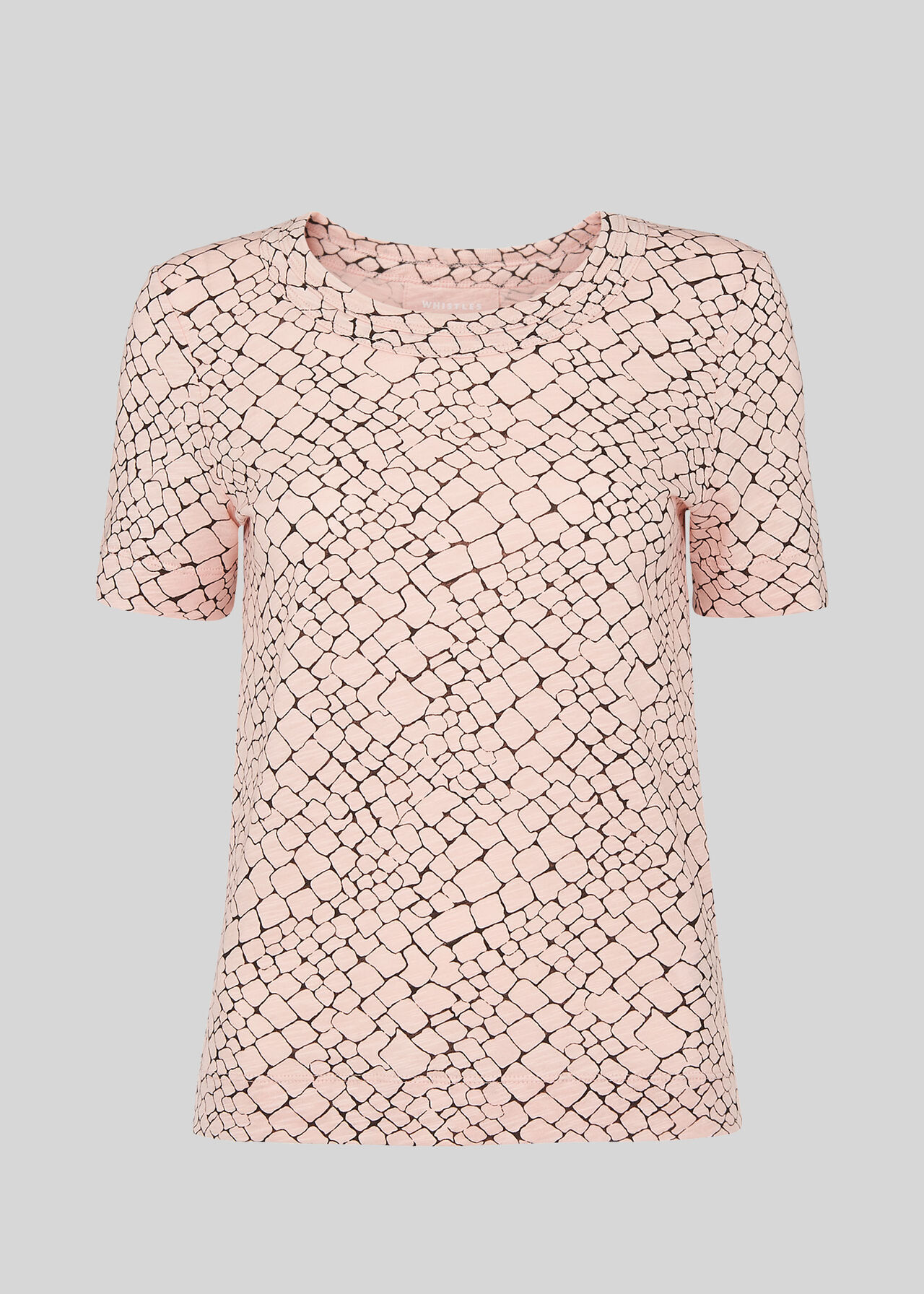 Giraffe Print Rosa T shirt Multicolour