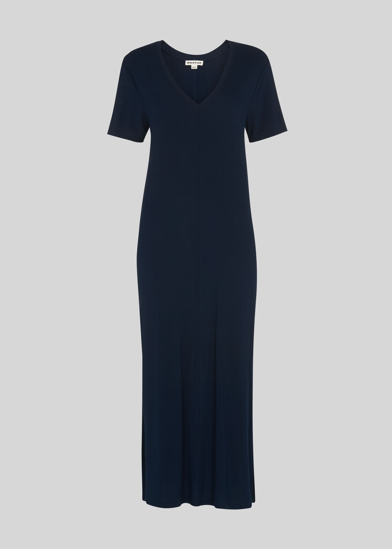 Longline Jersey Dress Navy